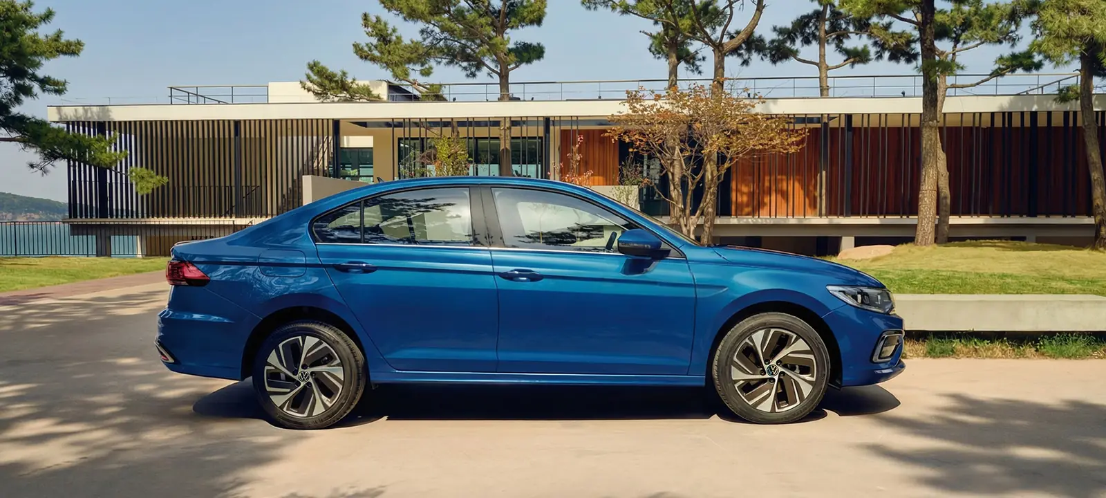 Bora side profile by the sea